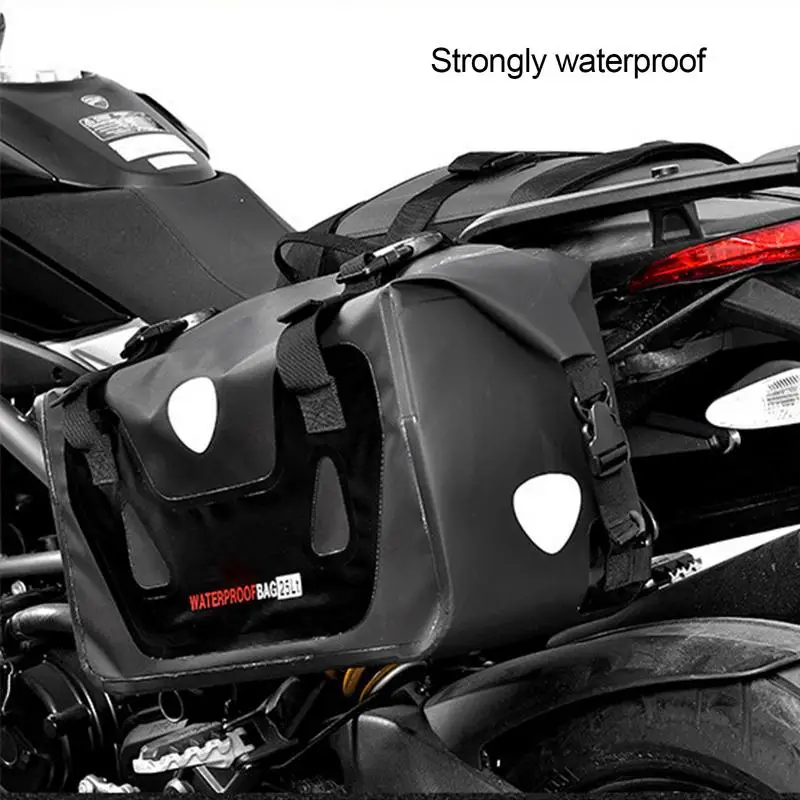 

Motorcycle Saddlebag Motorcycle Panniers Waterproof Universal For Sport Bike Multifunctional Waterproof Rear Rack Trunk
