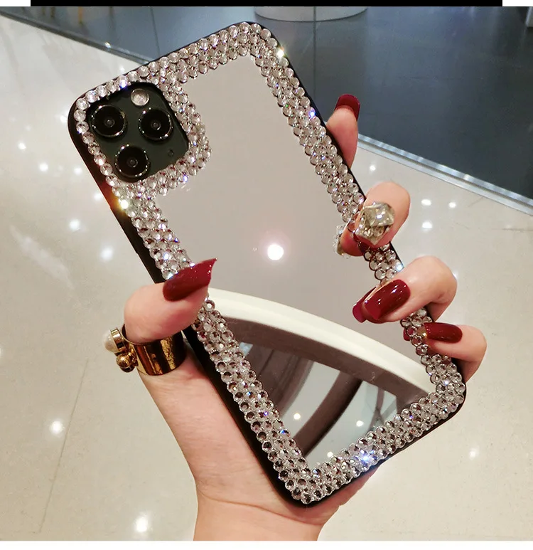 

Make up Mirror Beauty Diamond Cases for IPhone14promax 14pro 14plus 14 13promax 13pro 13 12 11 Pro Max Xs Max XR 8/7Plus case