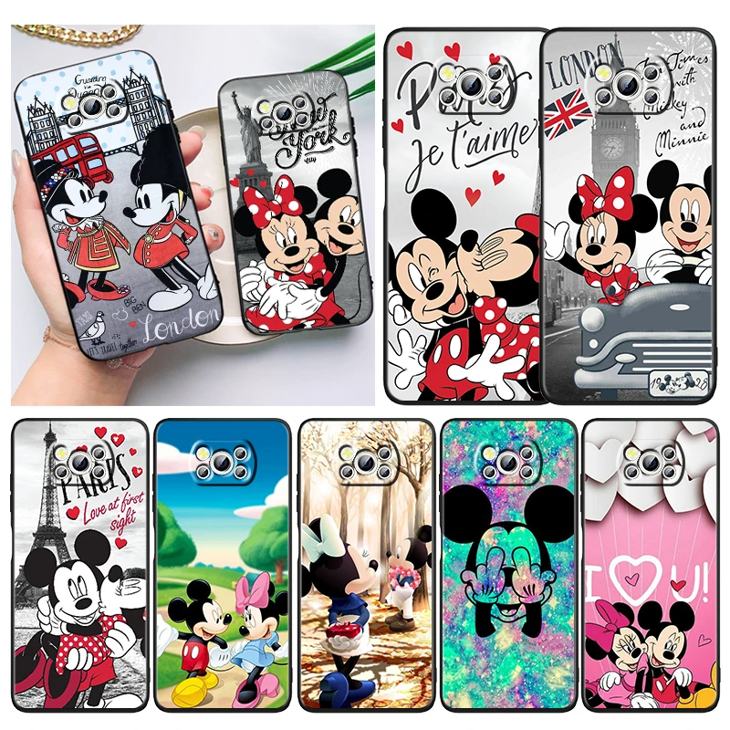 

Mickey Minne Have Fun Phone Case For Xiaomi Mi Poco X4 X3 NFC F4 F3 GT M5 M5s M4 M3 Pro C40 C3 5G Soft Cover Black Funda