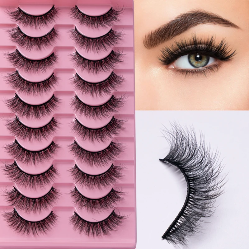 Женские Полоски Для Ресниц Из Искусственной Кожи Естественная Имитация Без Клея