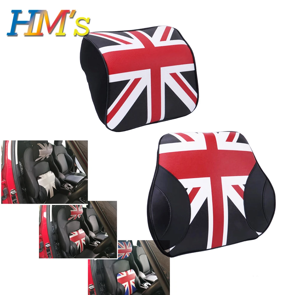 For Mini Countryman R60 F60 Neck Pillow Headrest Pad for Mini Cooper R56 F56 F55 Car Seat Lumbar Cushion for Mini Clubman F54