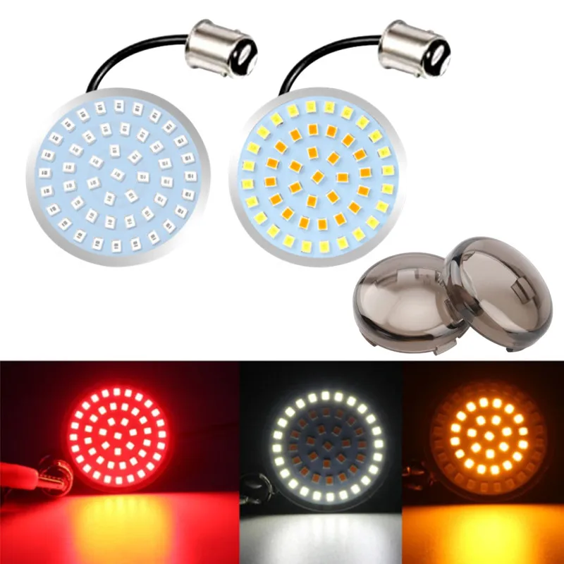 

2×led turn signal lights 1157 motorcycle LED p21/5w 1157 Parking lights Brake light Daytime running lamp motorcycle signal bulb