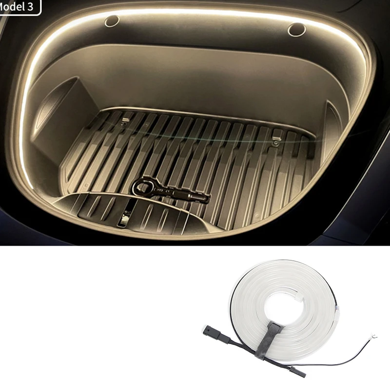 

Для Tesla Model 3, модель Y 2019-2022, передний багажник, стандартная атмосфера, водонепроницаемая осветляющая фотополоса