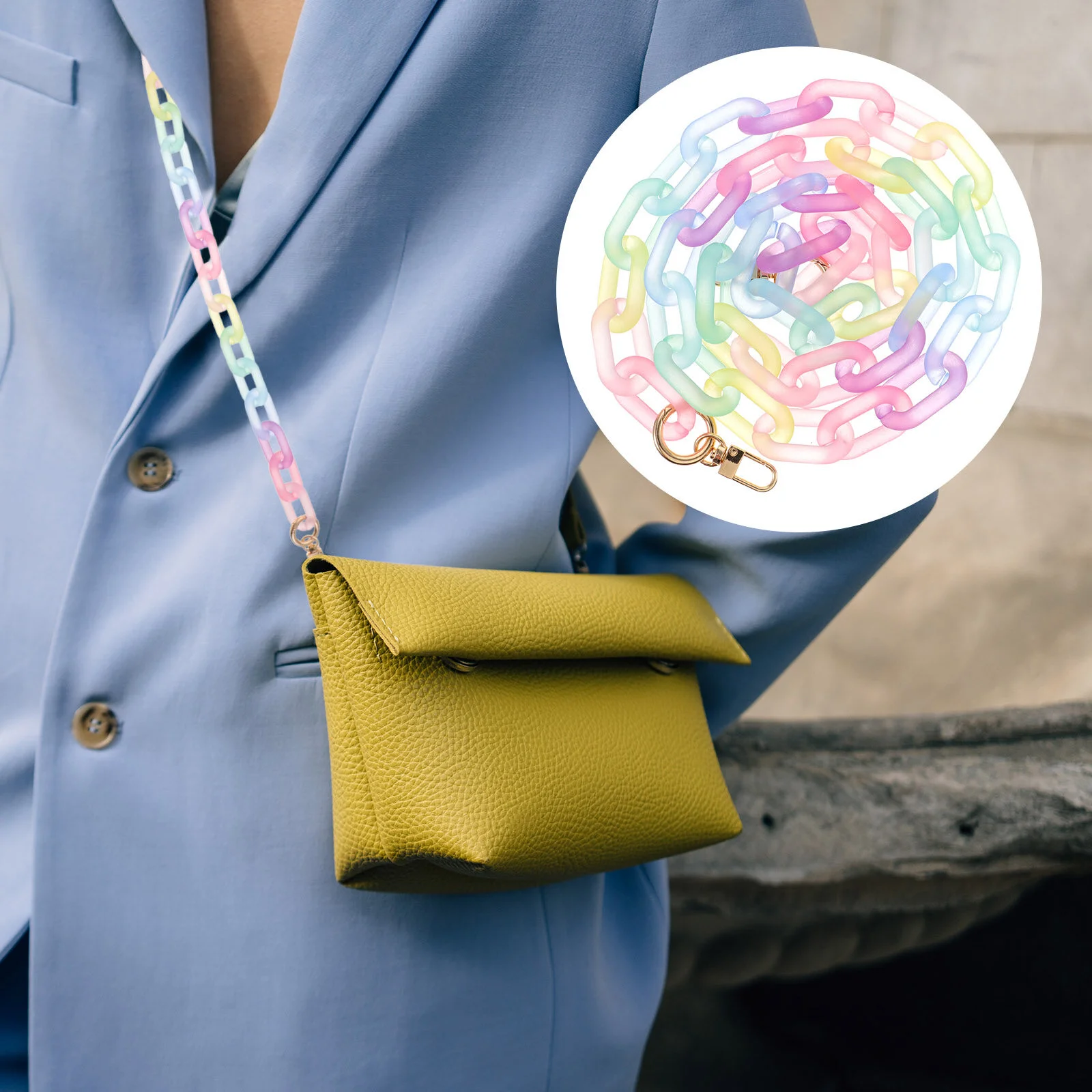 

Acrylic Vintage Decor Handbags Crossbody Decorative Belt Shoulder Purse Strap Handles