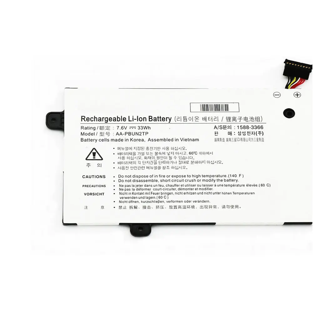 Новый AA-PBUN2TP 7 6 V 33Wh 4300mAh Аккумулятор для ноутбука SAMSUNG NP500R3M XE500C13 NT500R3W