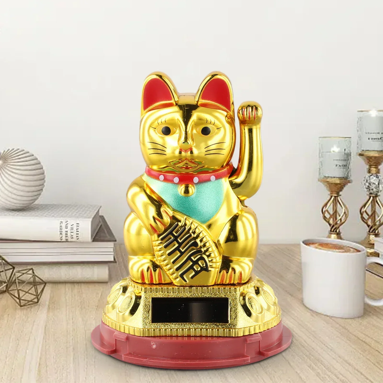 Орнамент Lucky Cat солнечный размахивающий автомобиль украшение для автомобиля