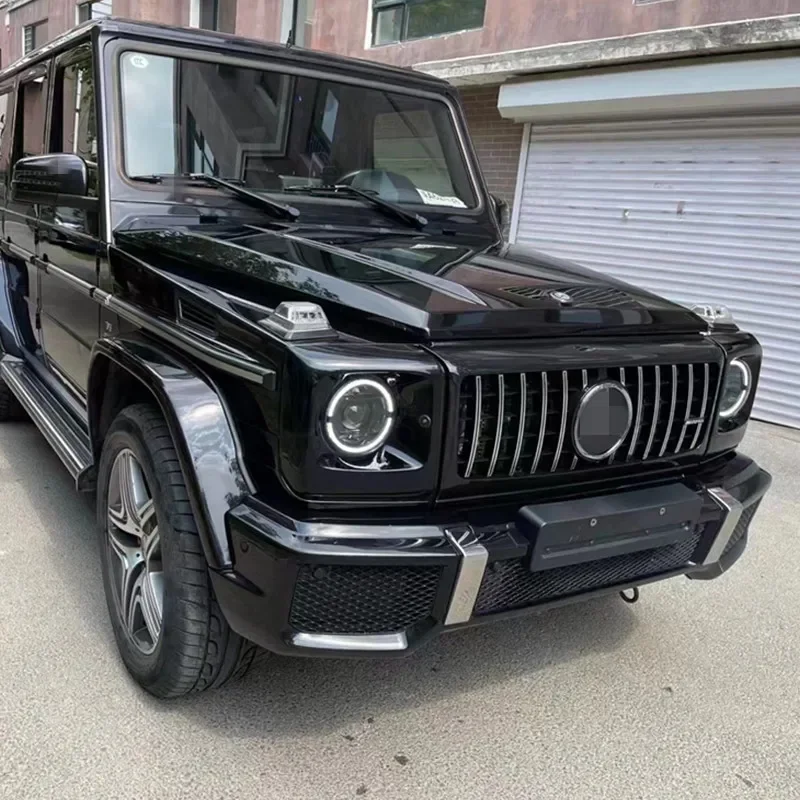 Фото Для Mercedes-Benz G-Class W463 G500, G63, G350, G65, G55, модифицированная с геометрическими фарами, черненая старая модель, обновленная новая №3
