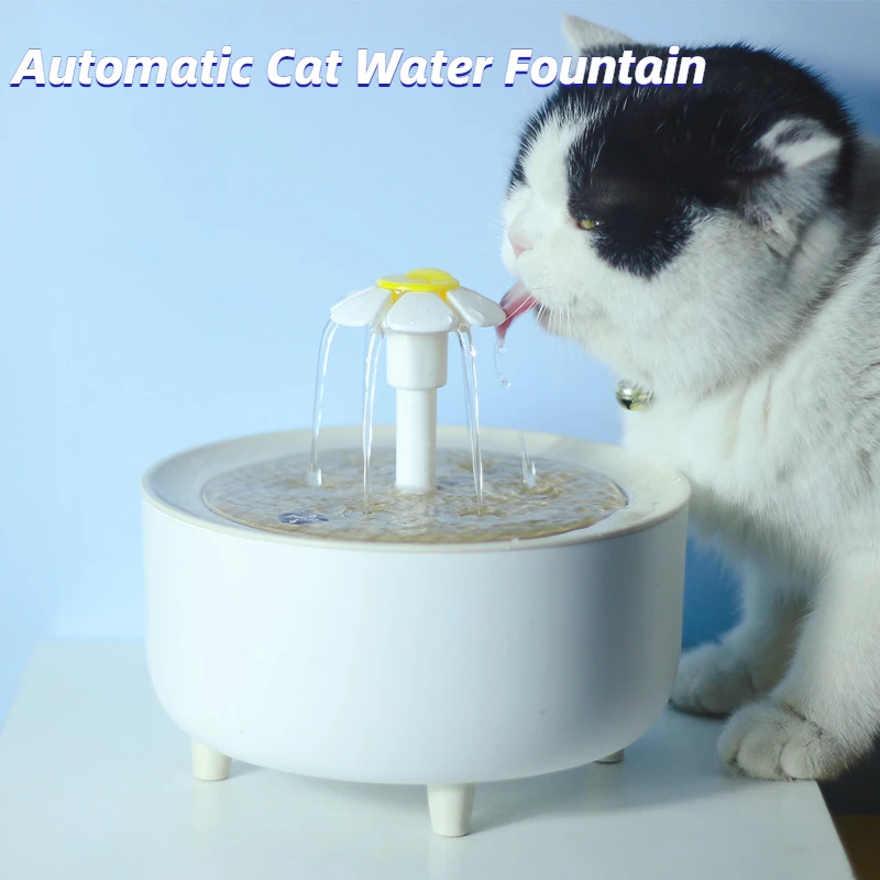 

2L Automatic Circulation Filter Cat Water Fountain USB Electric Drinkers Smart Pet Water Feeder Flowing Water Dispenser Fountain