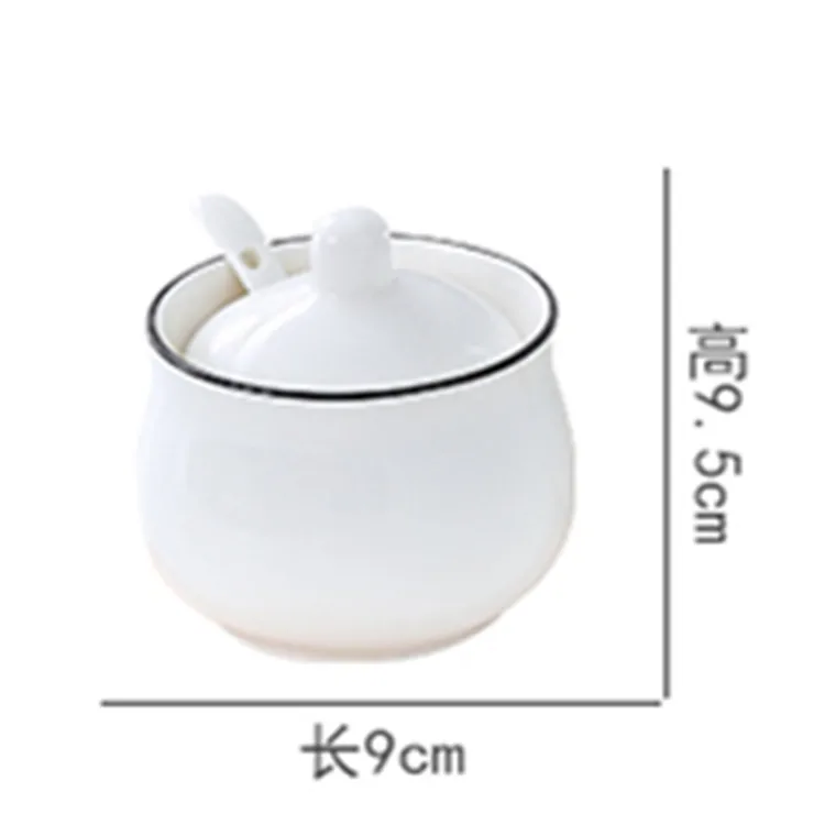 

Белая фарфоровая банка для специй