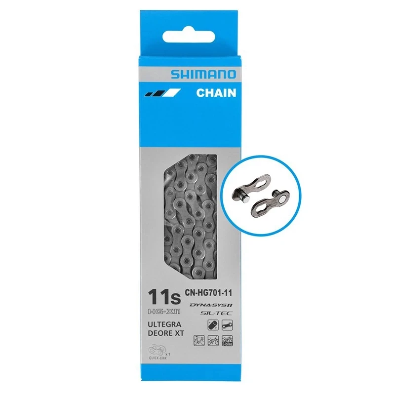 Цепи Shimano ULTEGRA DEORE XT HG701-11 цепь для скоростного велосипеда Road MTB 116L с быстрым