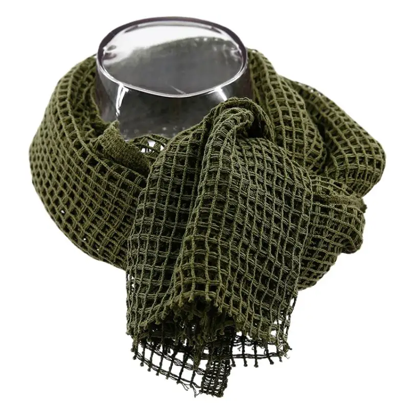 

Tactical Camouflage Mesh Pure Cotton Scarf Paratrooper Para 125*140Cm Outdoor Practical Military Style