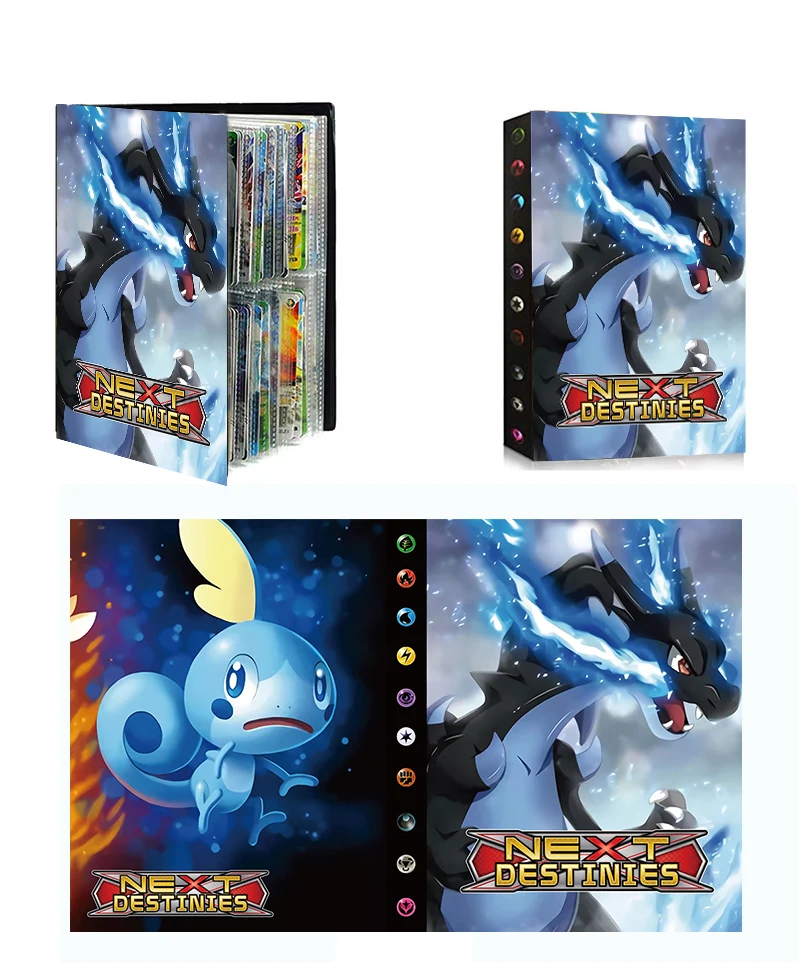 Аниме 160 шт. карты Pokemon Kawaii Альбом держатель хобби VMAX заполненный список детские