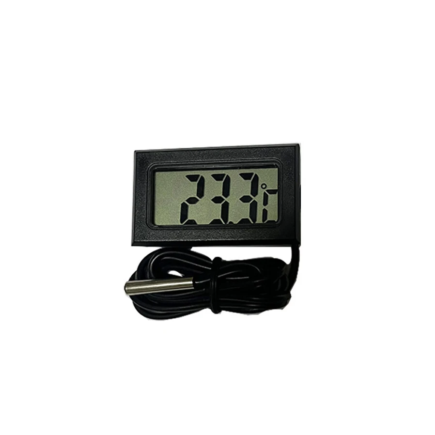 

Мини-цифровой ЖК-термометр, используемый для температуры морозильной камеры - 50-110 ℃ Термометр для холодильника, водонепроницаемый зонд для внутреннего и наружного применения