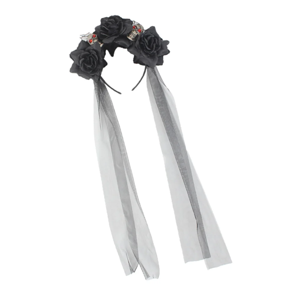 

Headbandhair Flowerhoop Rose Dead Headpiece Accessoriesday The Black Mexicangothic Headbands Headdress Partyheadwear Cosplay