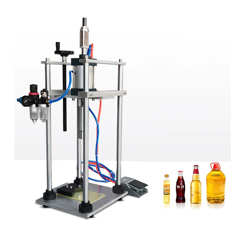 

Пневматическая настольная машина для Пинга крышек бутылок с эфирным маслом пивные бутылки крышки для газированных напитков замок для буты...