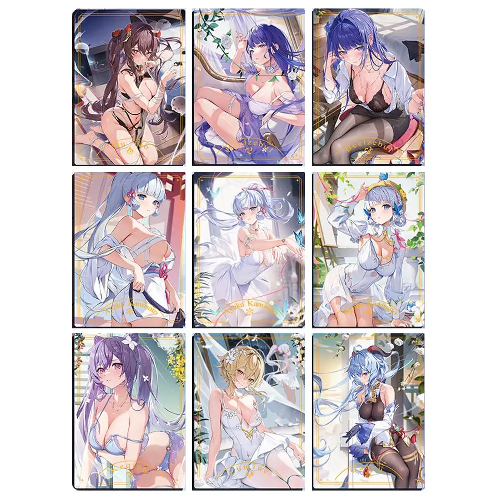 

10 шт./набор, разноцветные аниме-карты для игры