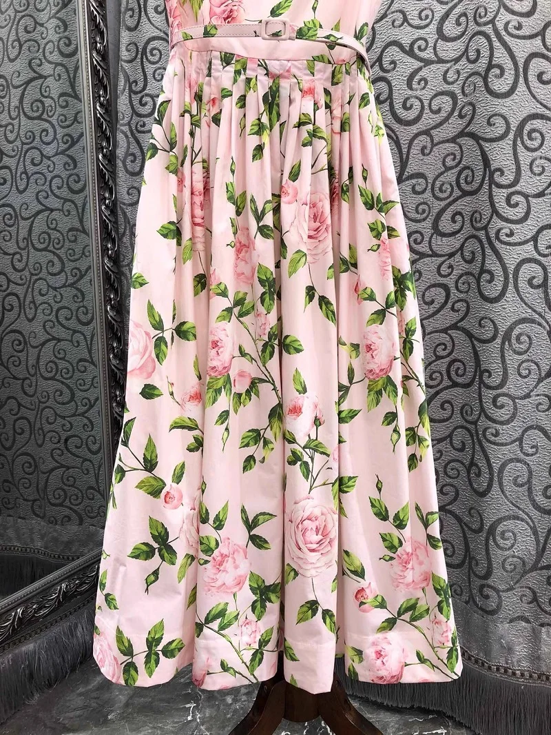 Женское платье из 100% хлопка весна-лето 2023 дизайнерская одежда женское милое