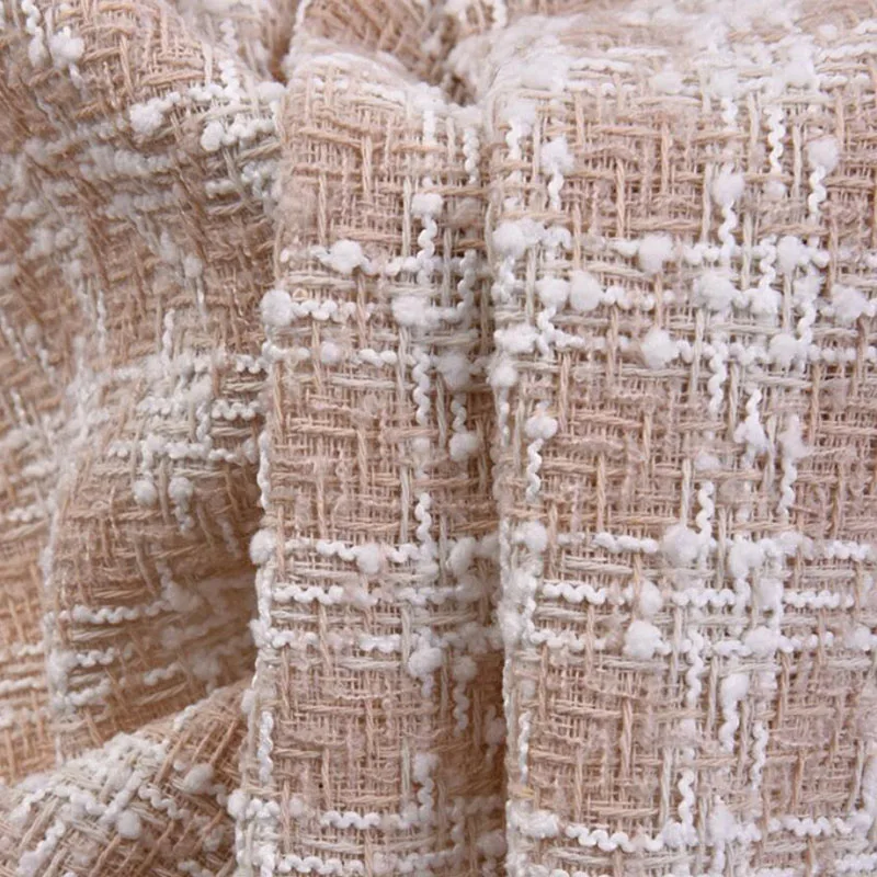 50x145 см модная твидовая ткань с рисунком гусиные лапки окрашенная в пряжку для