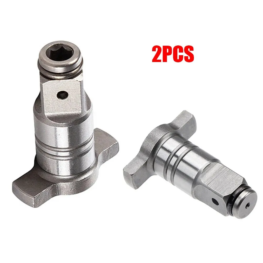 

Part Electric Wrench Shaft 2pcs 46mm Assembly Attachment Fitting Impact Driver Metal Quick Change Spare Square