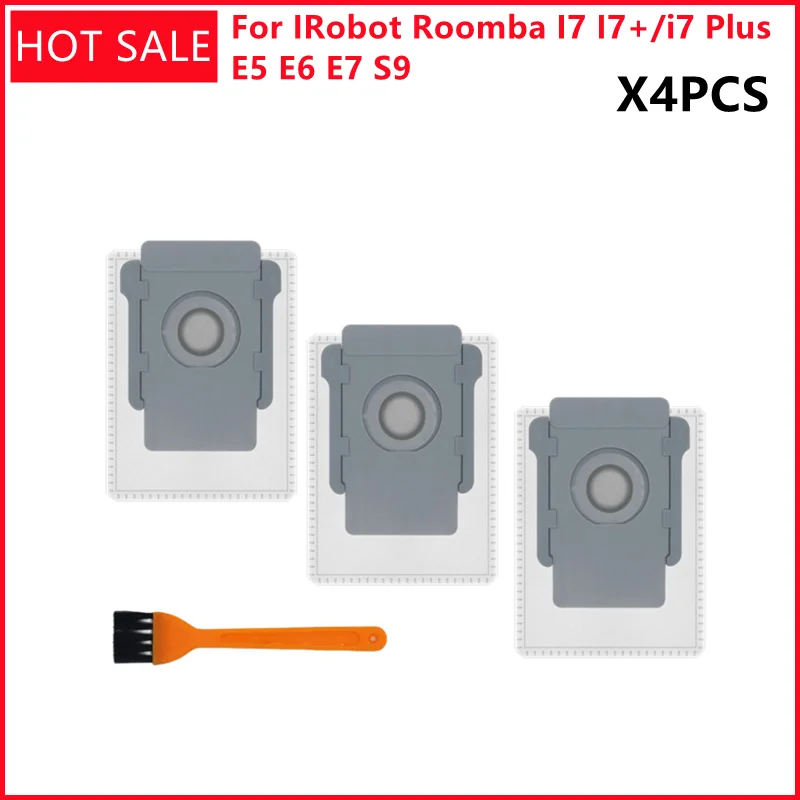

For IRobot Roomba Replacement Accessories I7 Plus E5 E6 S9 S9+ Robot Vacuum Cleaner Dust Bags Sweeping Spare Parts