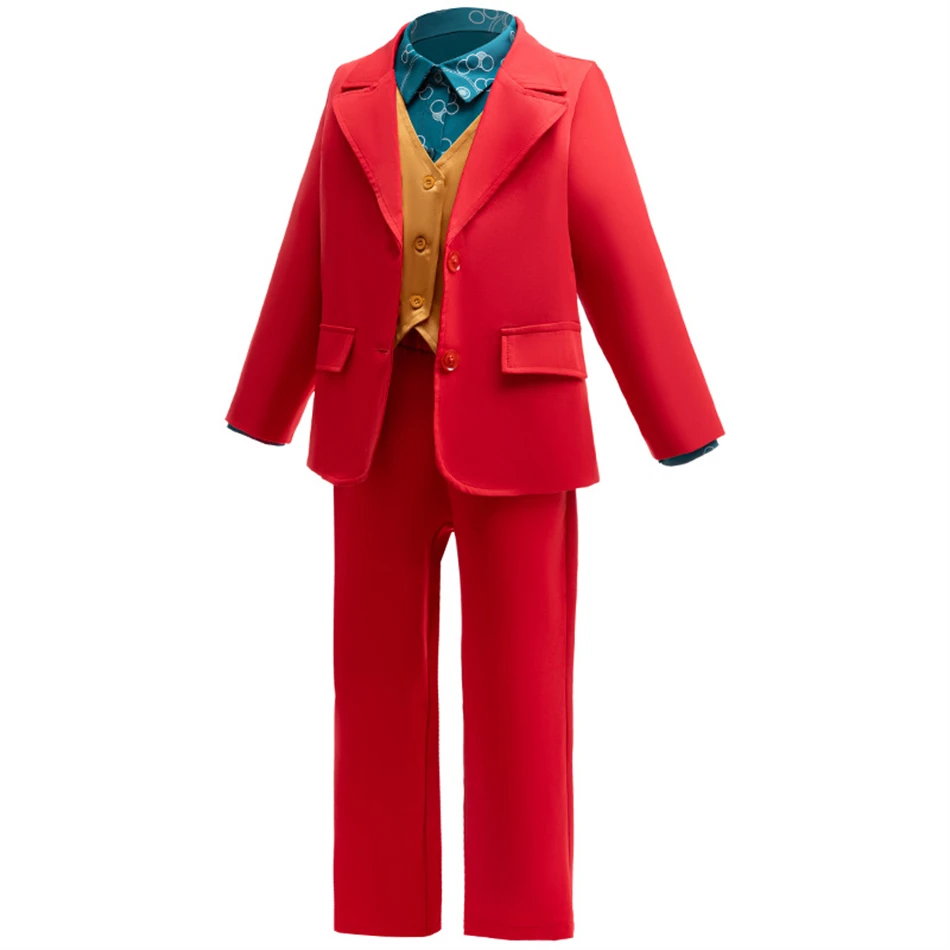 Harley одежда для ролевых игр клоуна Дети Хэллоуин Квинн косплей девушка красный