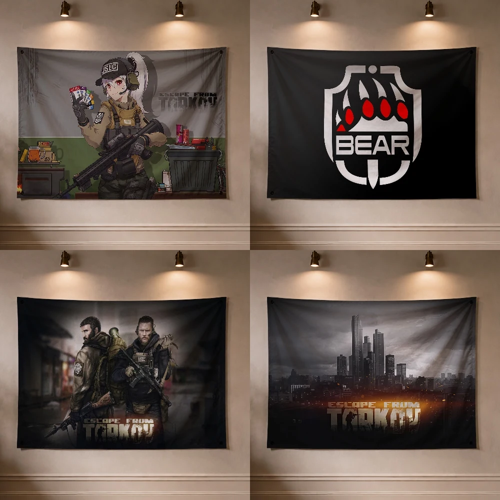 Фото Флаг-декорация по игре E-Escape from Tarkov для пикника на открытом воздухе, вечеринки, кемпинга, дома. №1