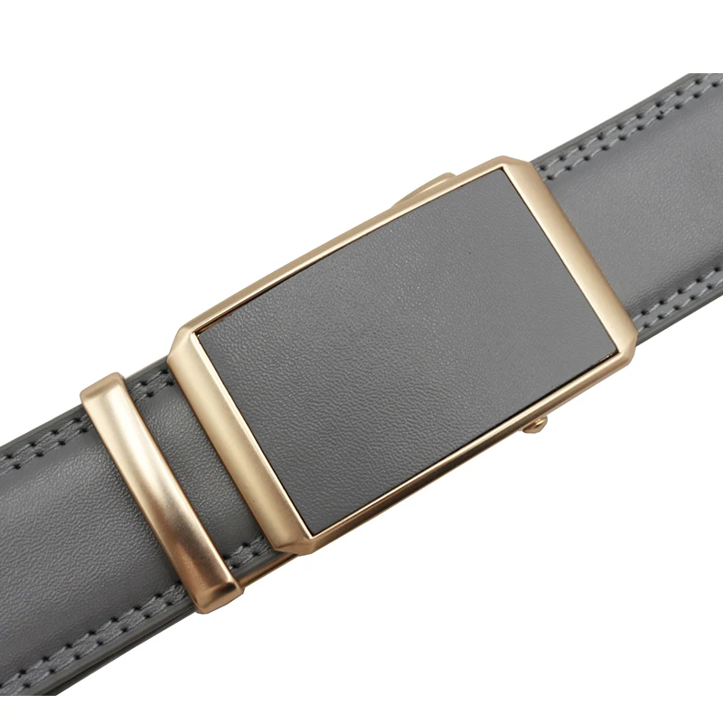 Ремень из натуральной кожи с автоматической пряжкой для мужчин и женщин |