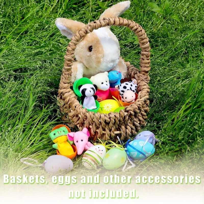 10Pcs Finger Puppets Set Soft Plush Animals Puppet Toys for Kids Mini Figures Toy Assortment