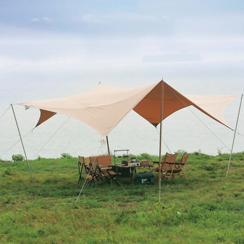 Без стоек! Vidalido TC Хлопковый непромокаемый навес от солнца Изысканный для