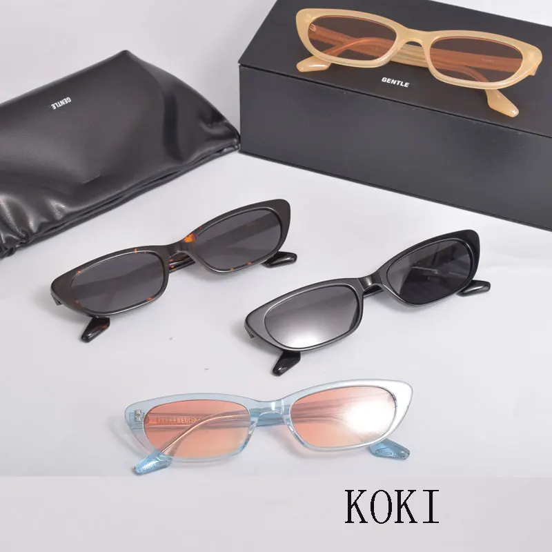 

2021 New GM High Quality Korean Brand GENTLE KOKI Sunglasses Women Men Aceate Sun Glasses With Original Packing