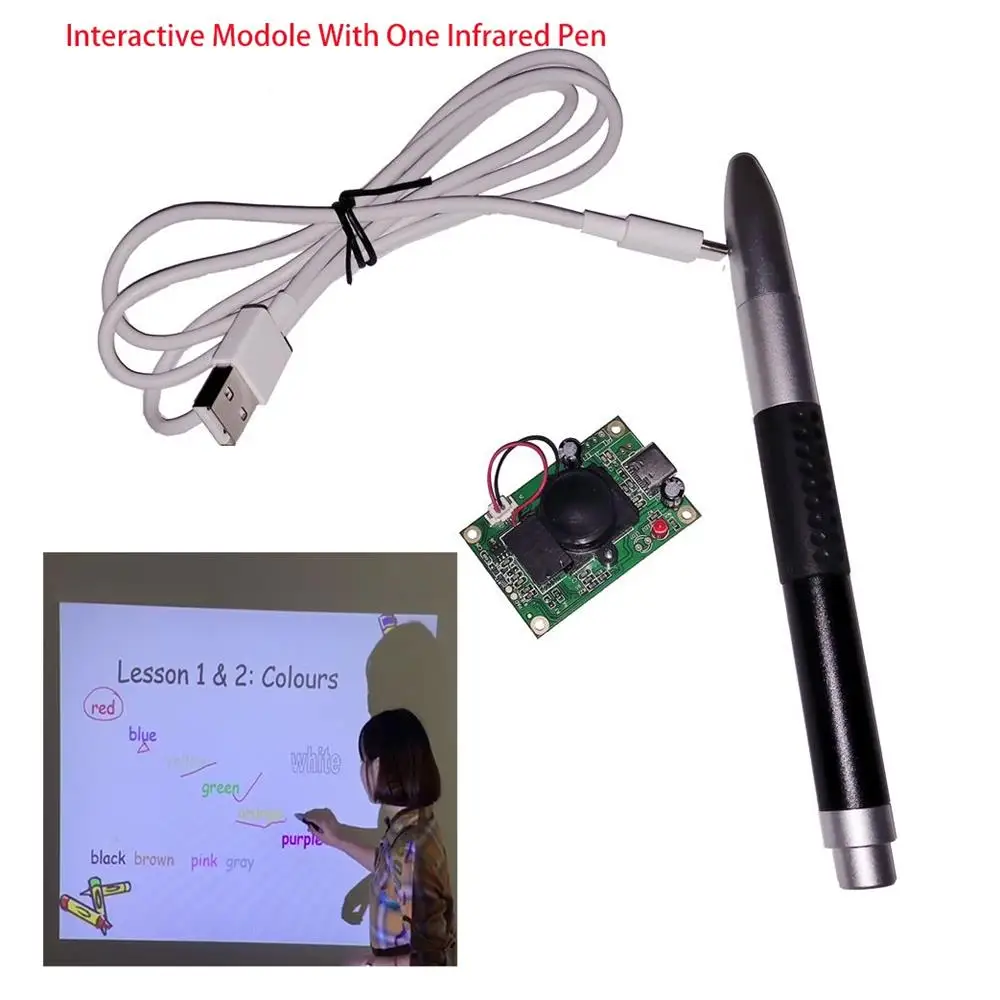 Projector Module Interactive Adapter Chip Modified To Electronic Whiteboard Precise Pen Touch Smart Digital Board for Classroom