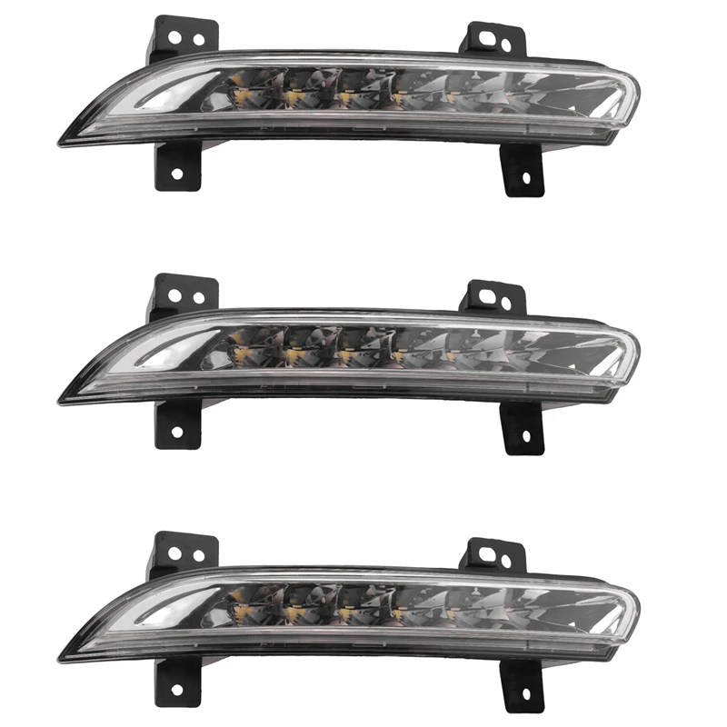 

3X Car Right Daytime Running Light LED Fog Lamps Driver For Renault Fluence Models 2014+ 266005976R