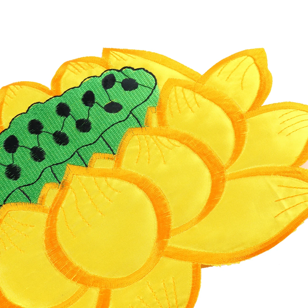 Вышитая нашивка в виде лотоса этнические большие тканевые наклейки буддийские