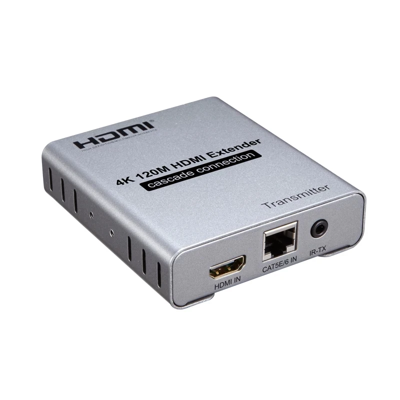 4K 120 м HDMI удлинитель по Cat5e/6 RJ45 Ethernet-кабель Поддержка каскадного подключения