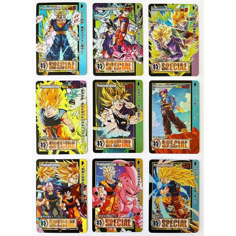 Фото Коллекционные карточки Dragon Ball: Игры и игрушки для мальчиков, настольные игры, подарки на день рождения, DIY аниме-карточки с Андроидом 17 и Сон Гоку, премиум-карты с фольгой, 54 шт. №5