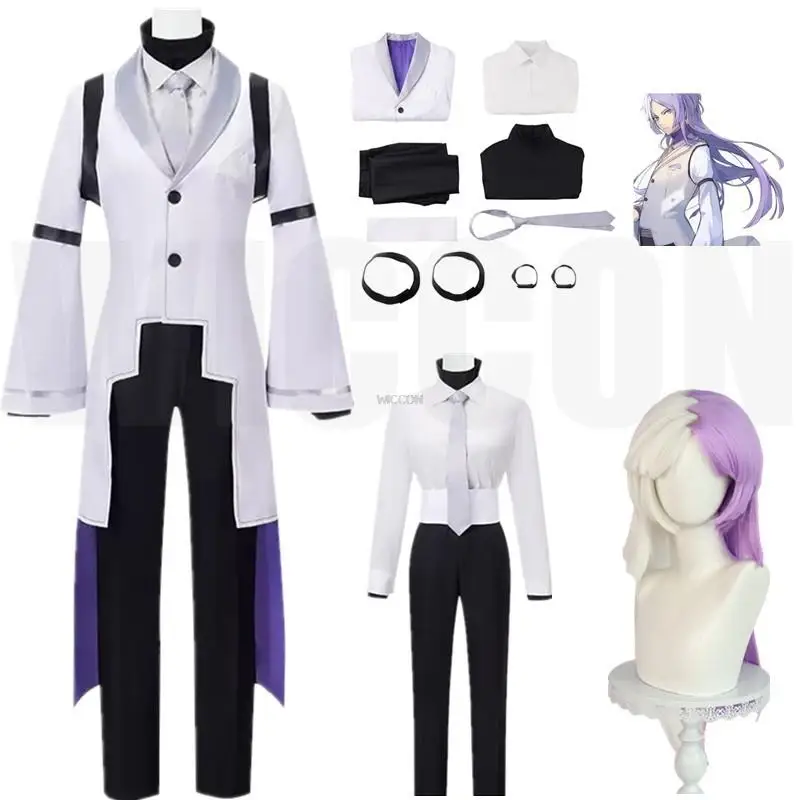 

Anime Sigma Cosplay Costume Bungou Stray Dogs Cosplay Sigma Trench Uniform Suit Halloween Christmas Party Outfit For Men Women