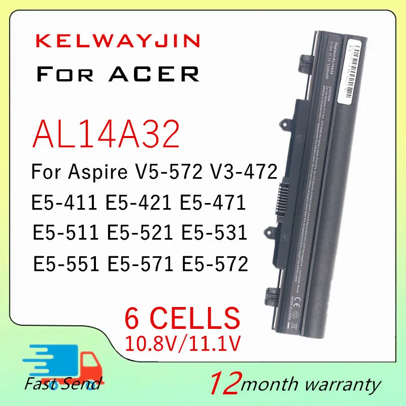 Аккумулятор для ноутбука Acer Travelmate P246 P256 P256-M P246-M P246-MG P276 TMP246 TMP256 TMP276 3ICR17/65-2