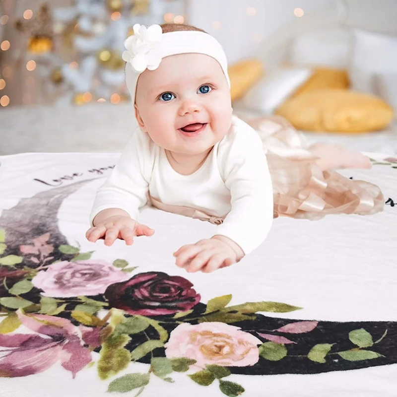 

Детское одеяло, ежемесячная запись, рост, одеяло, реквизит для фотосъемки, пеленка