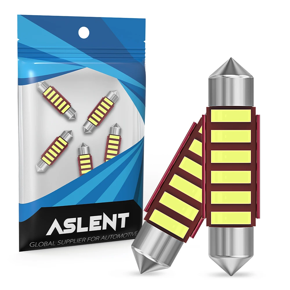 

2X Festoon Led C5W 31 36 39 41mm Car Lights Canbus 7020SMD Dome Light 12V 4000K 6000K Warm White Ice Blue License Plate Lamp