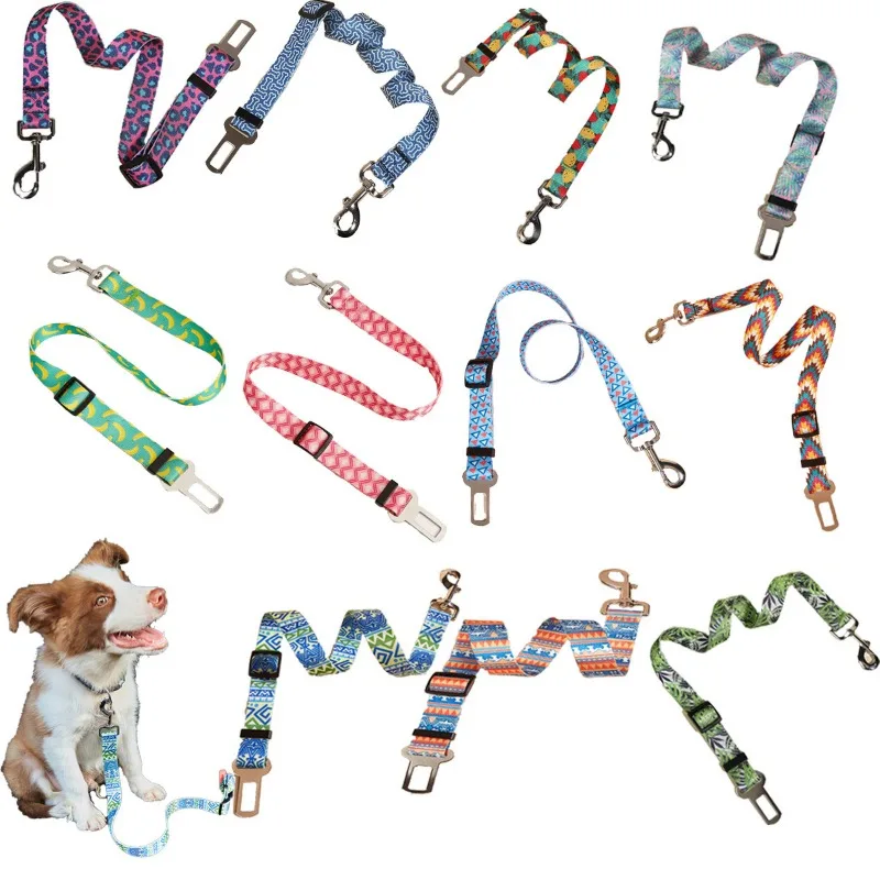 

Ремень безопасности для домашних животных, регулируемый ремень безопасности из нейлона, для чихуахуа