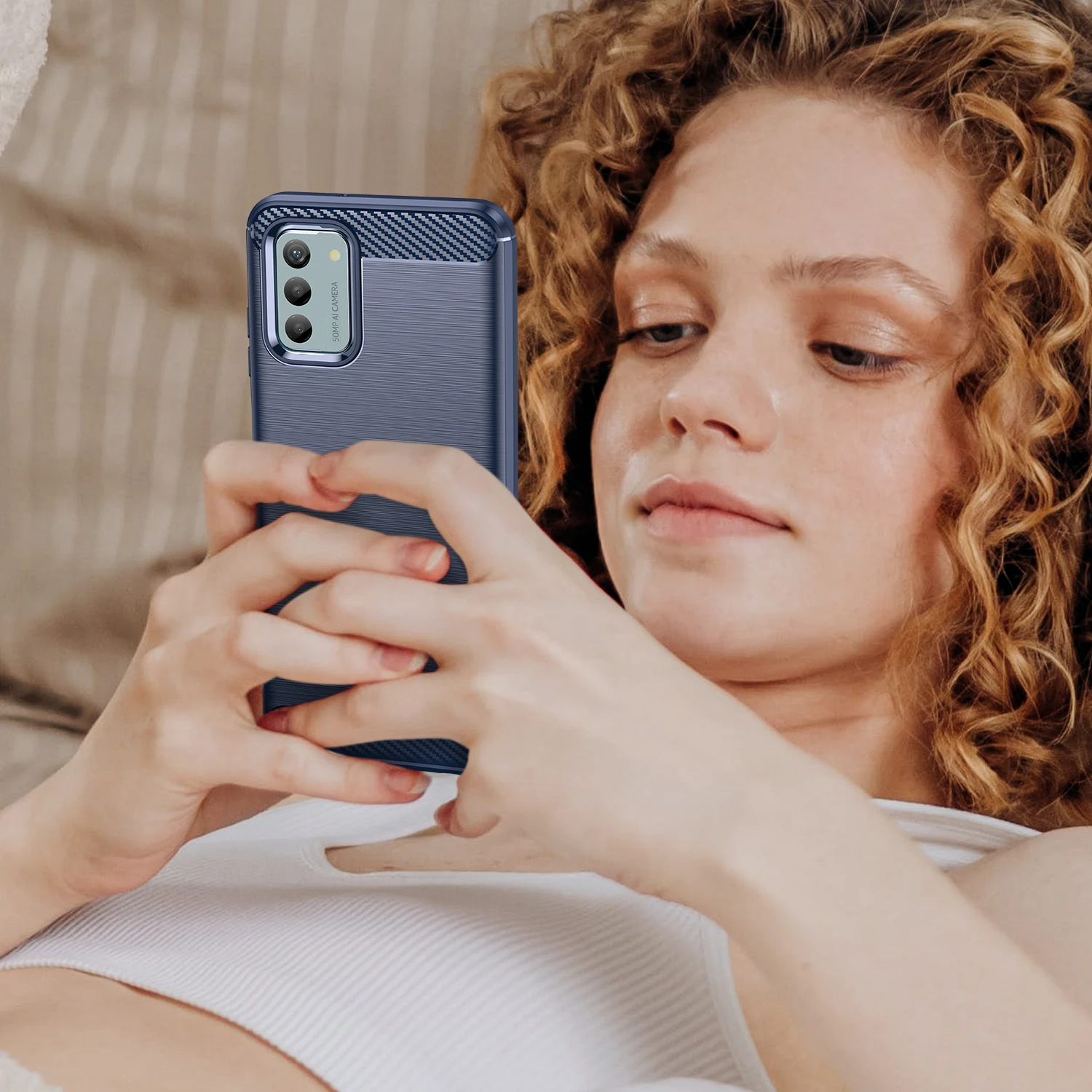 Ультратонкий матовый текстурный чехол для телефона NOKIA G42 G22 G310 G50 G60 G20 G10 C12 C22 C32 X10