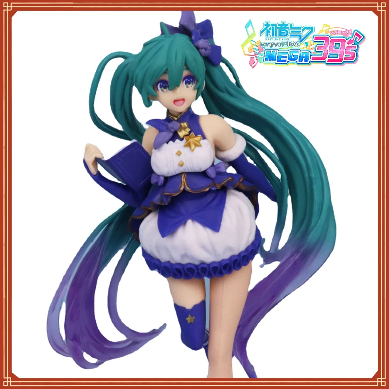 

Зимнее платье Мику Хацунэ 20 см, аниме периферийная игрушка ручной работы, модель, орнамент, офисное украшение, коллекционная статуя, Рождественский подарок