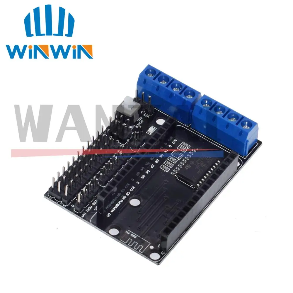 1pcs NodeMCU Motor Shield Board L293D for ESP-12E from ESP8266 esp 12E kit diy rc toy wifi smart car remote control - купить по