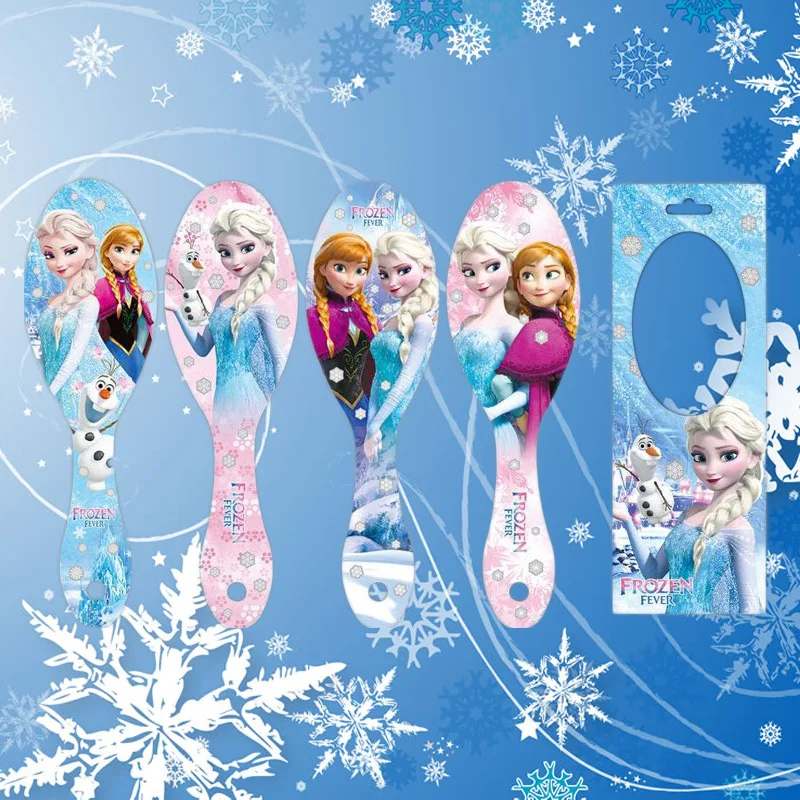 

Детская расческа «Холодное сердце» из мультфильма Disney, аксессуары для кукол Эльзы, массажная подушка безопасности, расческа для девочек, по...