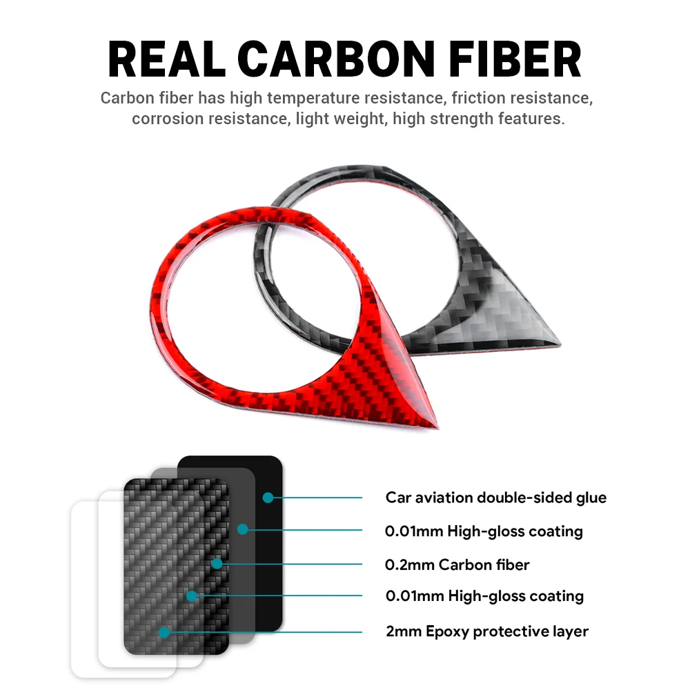 Наклейка из углеродного волокна для Subaru Crosstrek Impreza 2024 кнопки запуска и остановки