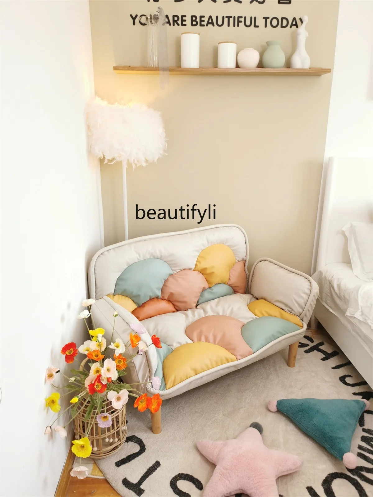 

Складной диван-татами zqLazy, маленькая кровать, одинарная, двойная, маленькая квартира, стул для спальни, балкона