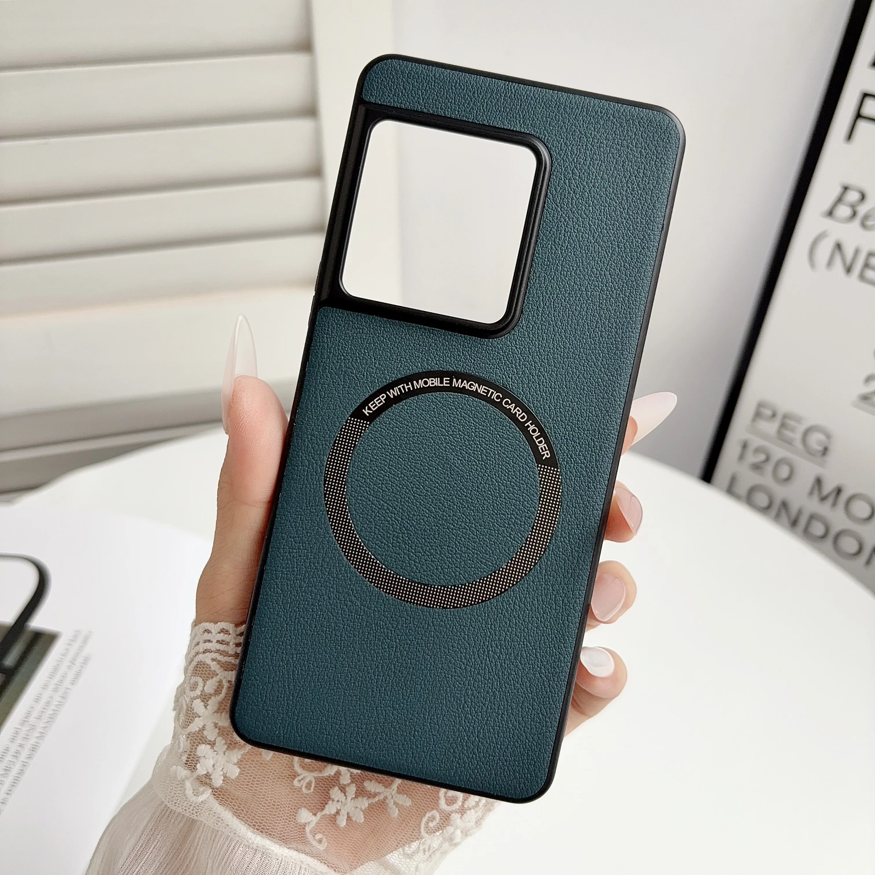 Фото Премиальный чехол из искусственной кожи для Xperia 1 VIII, жесткий чехол с беспроводной зарядкой Magsafe для Sony Xperia1 VIII XQ‑GE44 XQ‑GE44 XQ‑GE74 №1