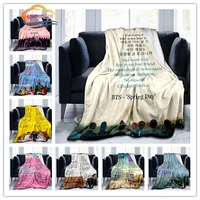 fashion english lyrics series blanket mens group jungkook blanket bangtan boys lyrics pattern wearable blanket sofa blanket