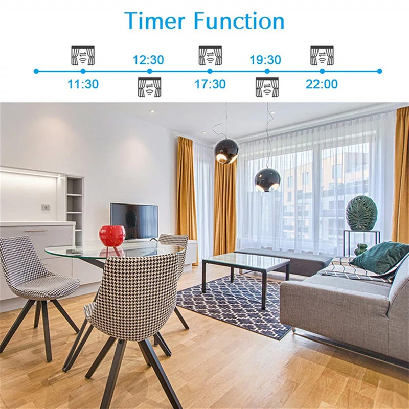 Шторы Tuya Smart Life с Wi-Fi переключатель для штор роликовым затвором двигатель дома