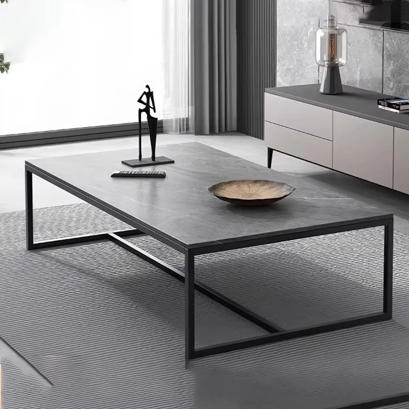 

Black Rectangle Coffee Table Luxury Clear Free Shipping Cheap Designer Side Table Low Unique Kaffee Tische Living Room Furniture